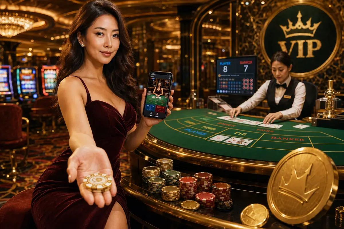 ppvi0 Casino লাইভ ডিলার ব্যাকারাট টেবিল